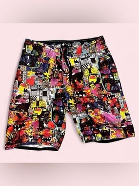 Lost Mayhem Black Sheep Graffiti Shorts